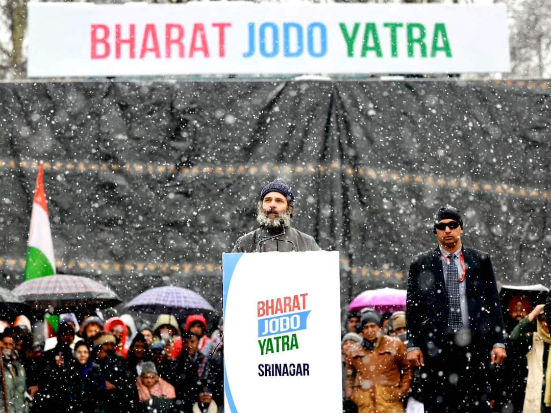 देश के मौजूदा हालात और तस्वीर में बदलाव की उम्मीद के साथ भारत जोड़ो यात्रा का हुआ समापन।